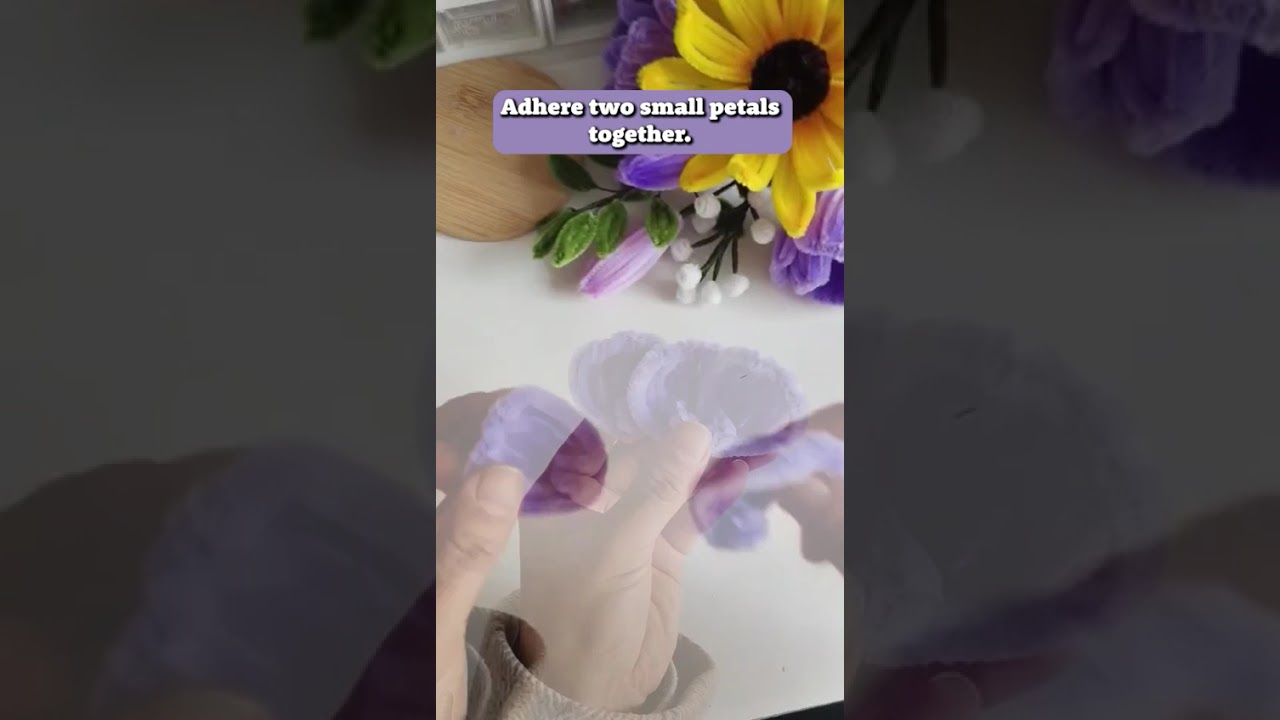How to create a Purple Bouquet &ndash; DIY Chenille Flower Kit