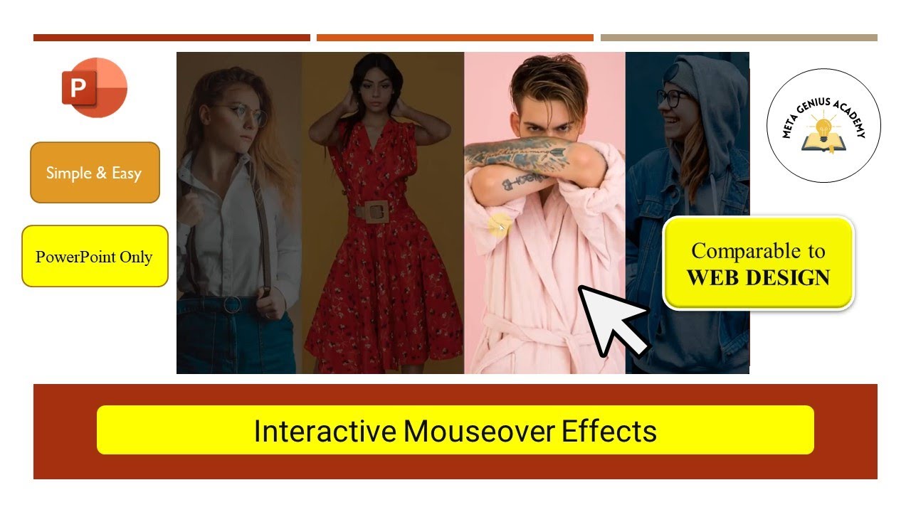 PowerPoint Tutorial | Interactive mouseover effects