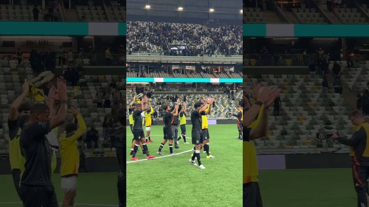 JOGADORES APLAUDEM TORCIDA do GALO na ARENA MRV!