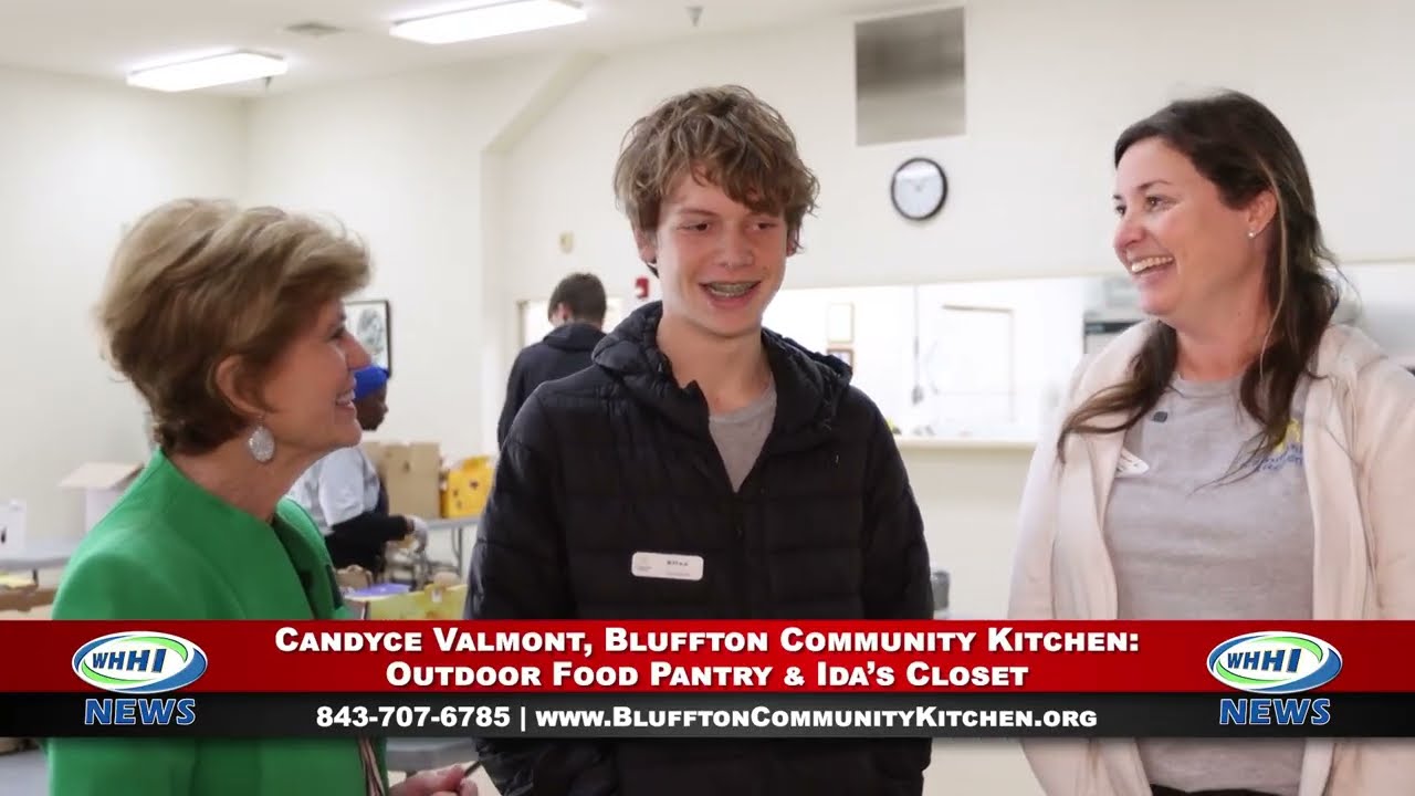 WHHI NEWS | Candyce Valmont: Bluffton Community Kitchen Outdoor Food Pantry & Ida's Closet | WHHITV