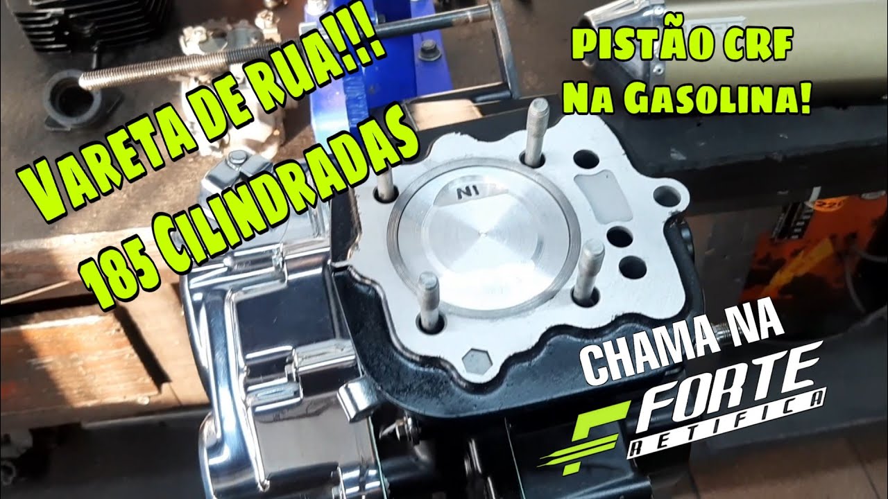 PROJETO VARETA 185cc! Vídeo funcionando! Titan 99 185cc 🚀🤩 #ChamaNaForte