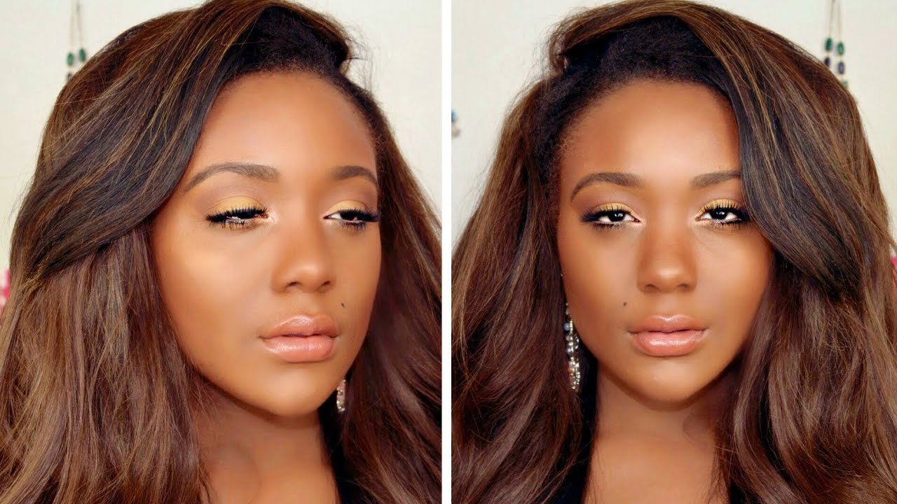 Drugstore Prom Makeup Tutorial - Natural Bronze Glam Look- Full Face Talk Through Tutorial