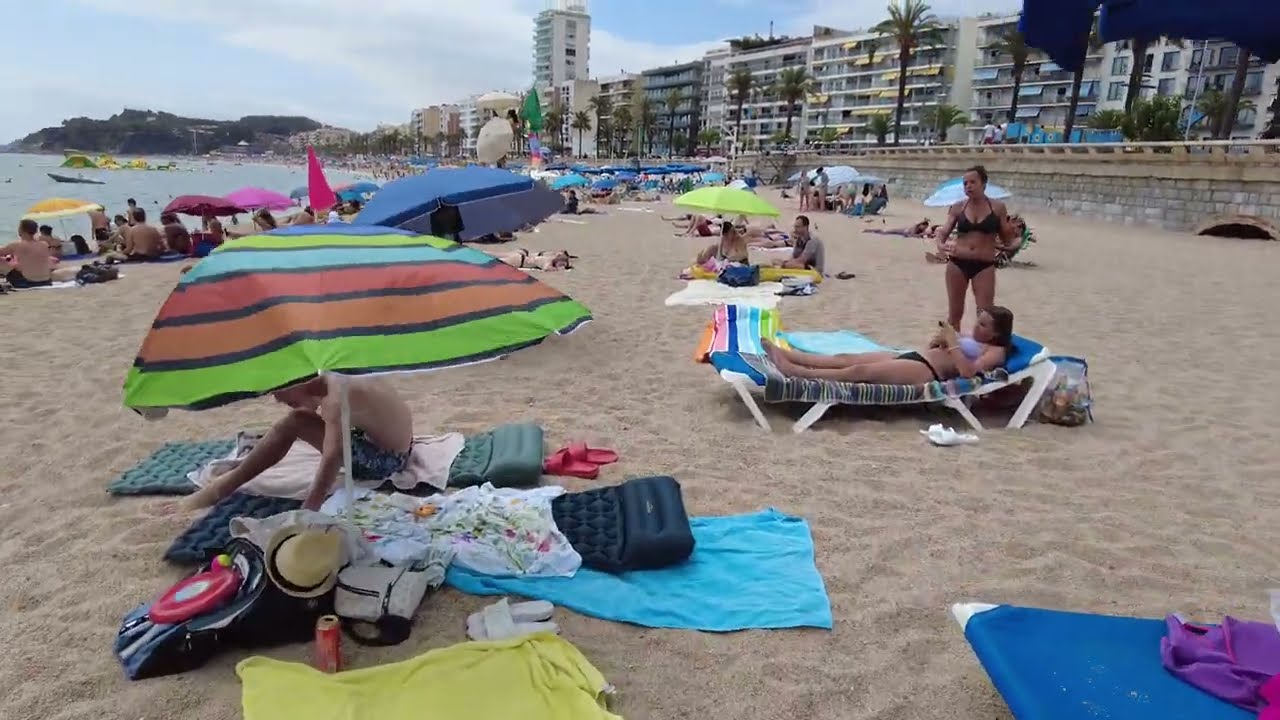 Beach Walk Spain - Costa Brava - Lloret de Mar - August 2022