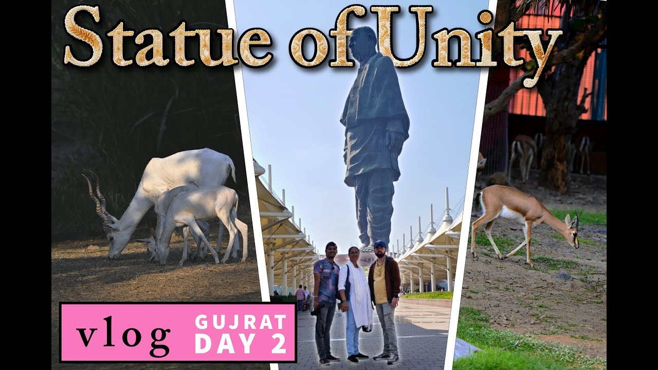 Day 2 Gujarat Vlog 🇮🇳 | Statue of Unity 🗽 | Jungle Safari 🦁 | Dino Park 🦖 | Kuber Bhandari Mandir 🙏