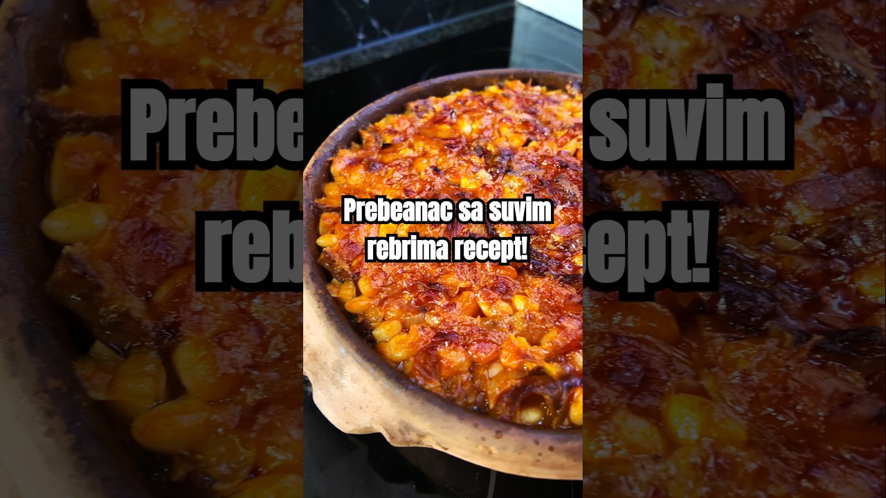 Prebranac sa dimnjenim suvim rebarcima i slaninom. Detaljan recept je na kanalu #food #cooking