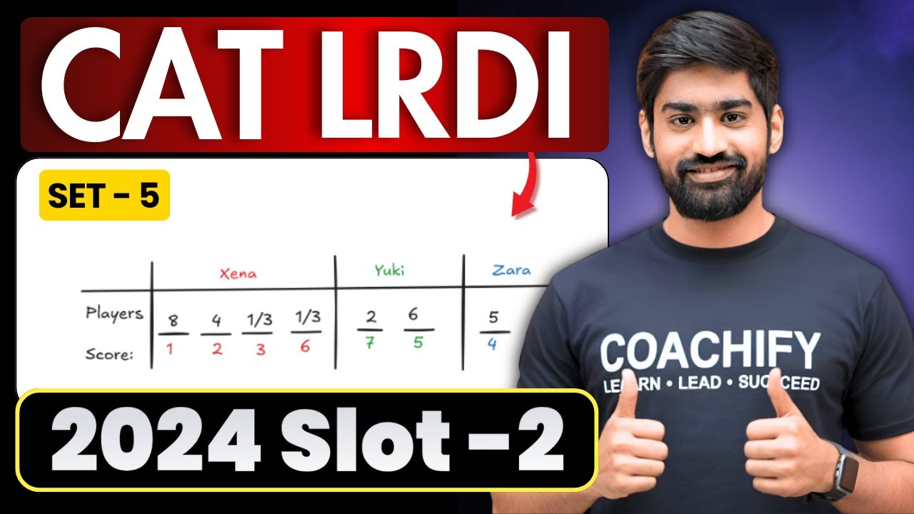 🔥 CAT 2024 DILR SLOT 2 | SET 5 | Crack CAT LRDI | CAT Preparation