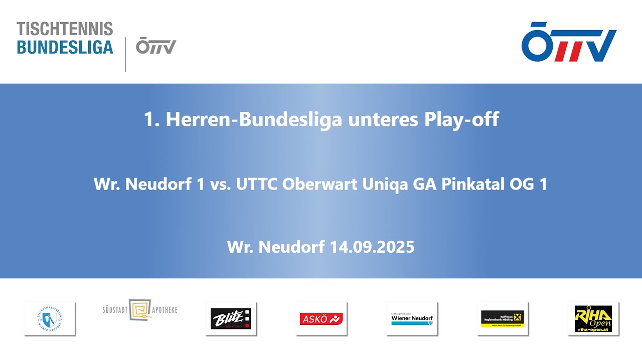 Wr. Neudorf 1 vs UTTC Oberwart Uniqa GA Pinkatal OG 1