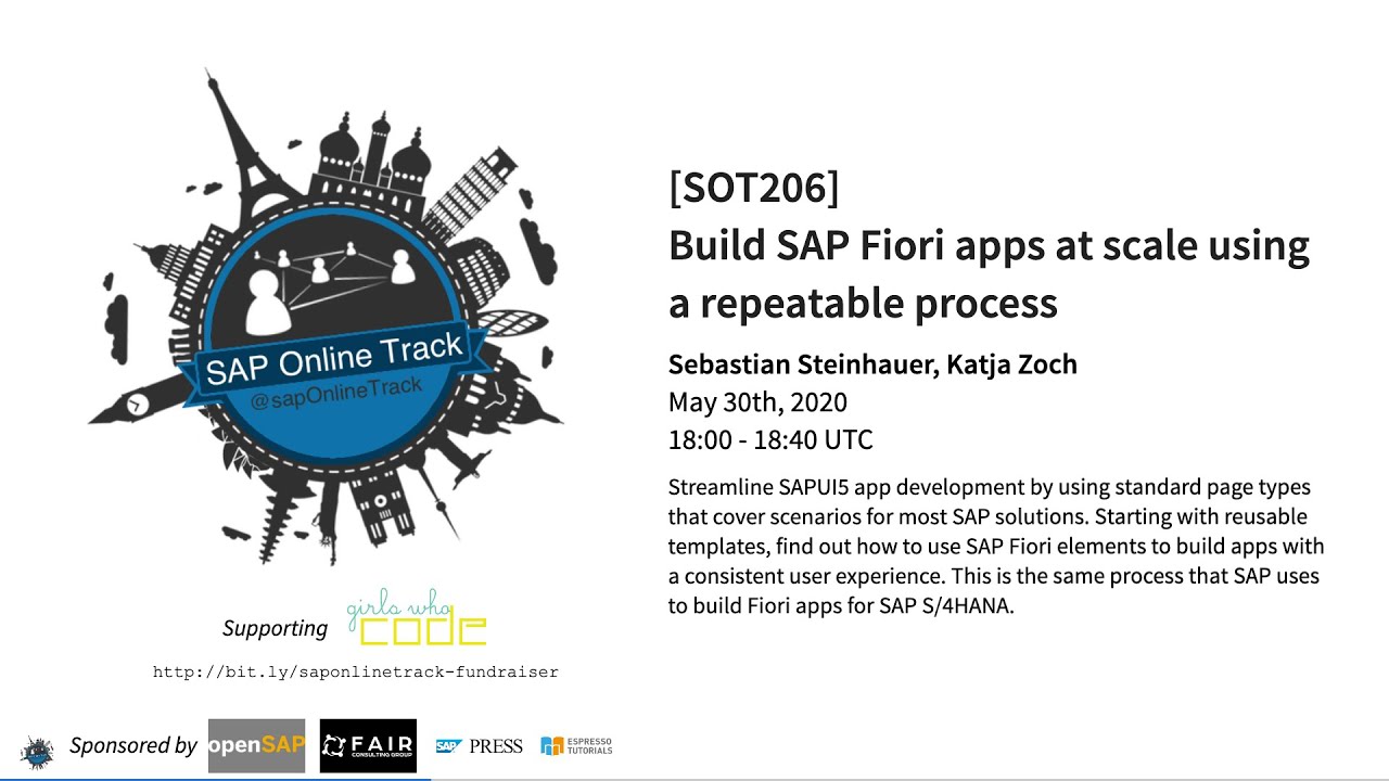 [SOT206] Build SAP Fiori apps at scale using a repeatable process