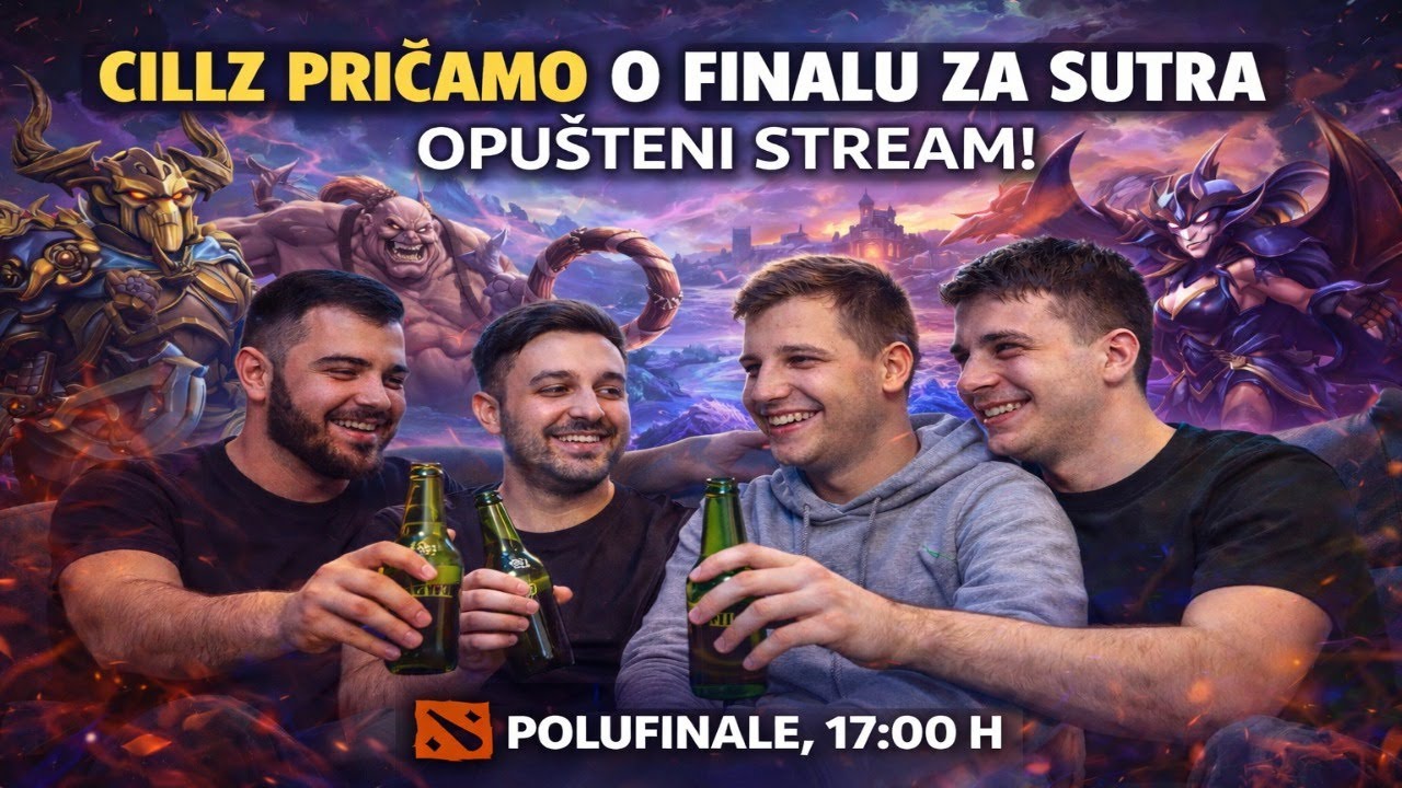 JAKA PRICA PRIJE FINALA SUTRA U 20:00 ! / BALKAN LIVE DOTA2 / VIITTAA