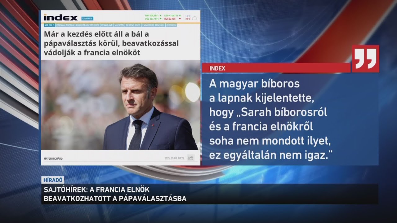 A francia elnök beavatkozhatott a pápaválasztásba
