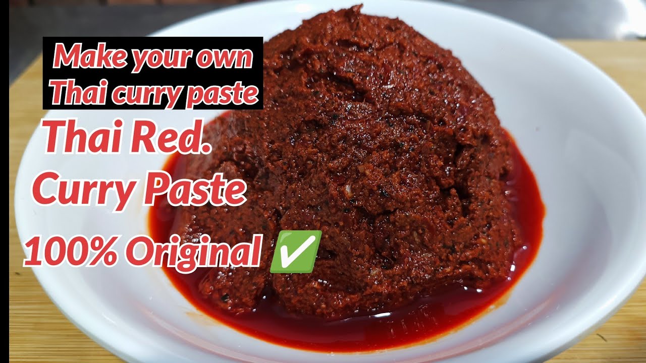 Thai Curry Paste Recipe | How To Make Thai Curry Paste | Thai Red Curry Paste Recipe