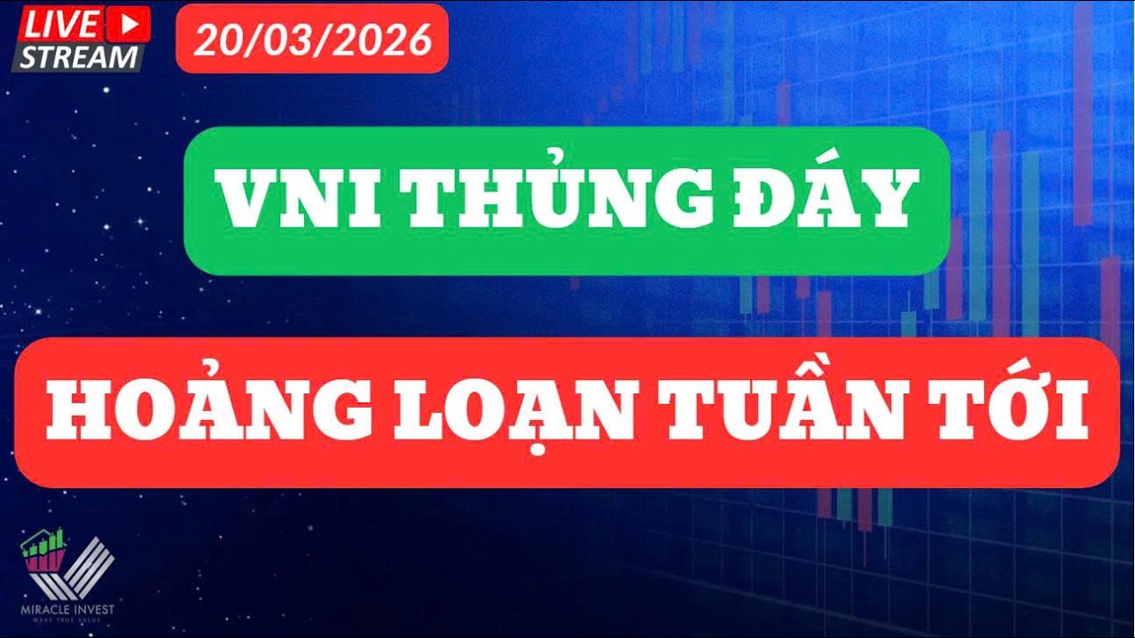 Nhận Định Thị Trường 20/03/2026| VNI THỦNG ĐÁY - HOẢNG LOẠN TUẦN TỚI??