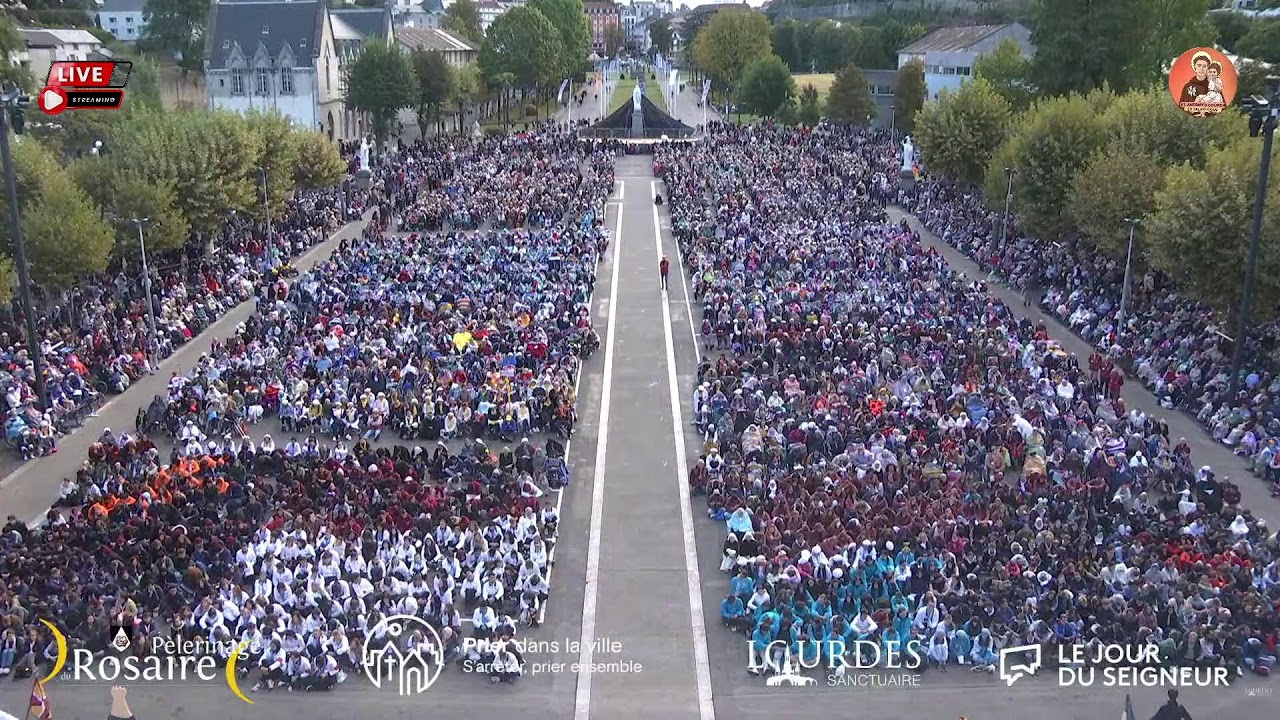 🔴 Lourdes Live | Notre-Dame de Lourdes Sanctuary Live Stream | Holy Mass & Grotto Prayer