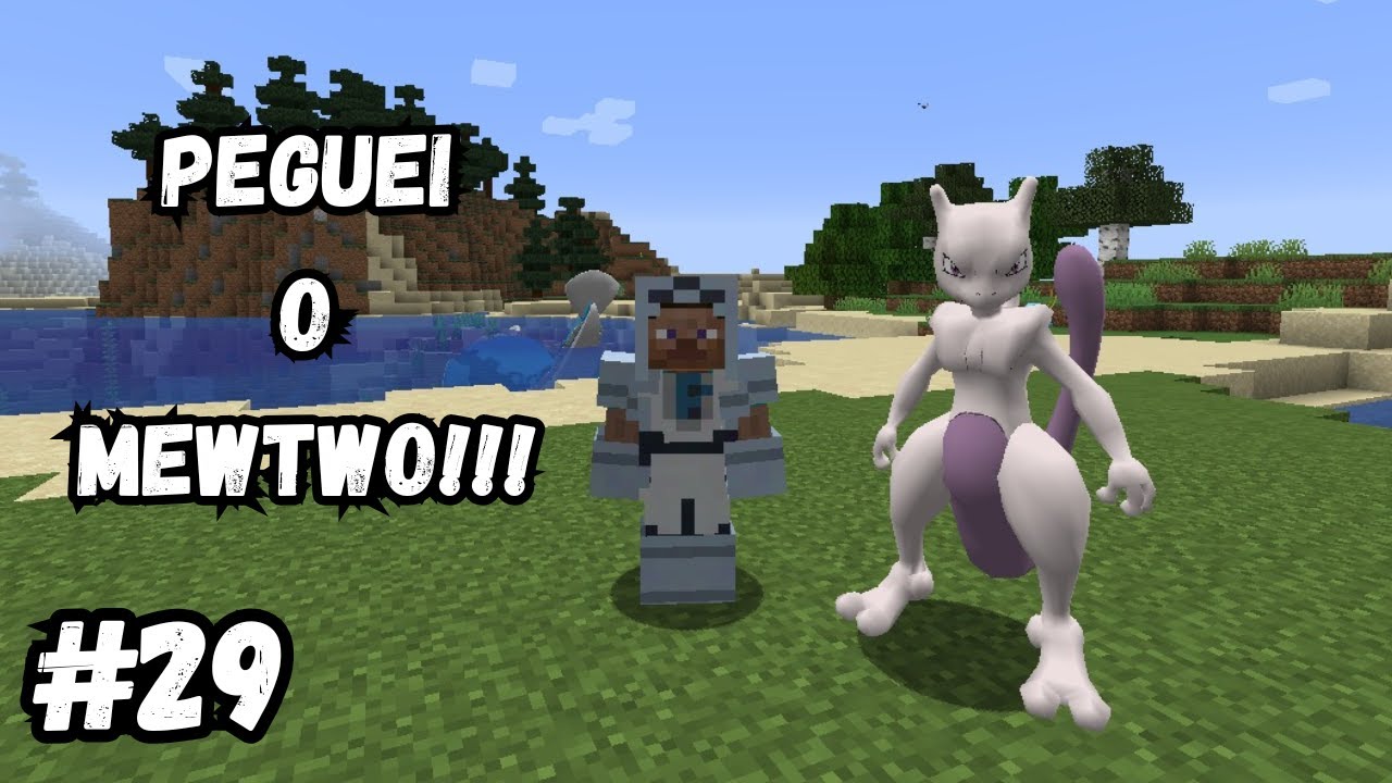 PEGUEI O MEWTWO!!! Pixelmon #29
