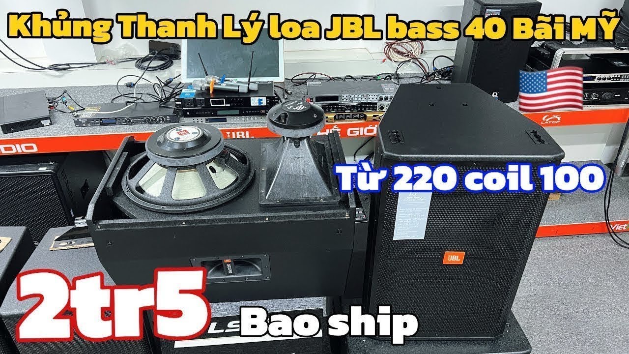 KHỦNG THANH LÝ LOA JBL BÁT 40 BÃI MỸ 🇺🇸 GIÁ 2tr5, loa JBL SRX 715 từ 220 coil 100 | lh 0888389222