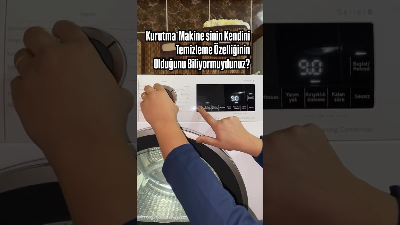 Kurutma makinesinin şaşırtıcı &ouml;zelliği kendini temizleyebiliyormuş⚒️