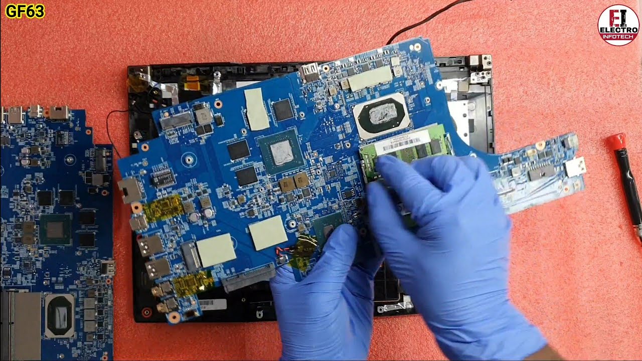 How To Replace Motherboard MSI GF63 / Disassembly And Assembly