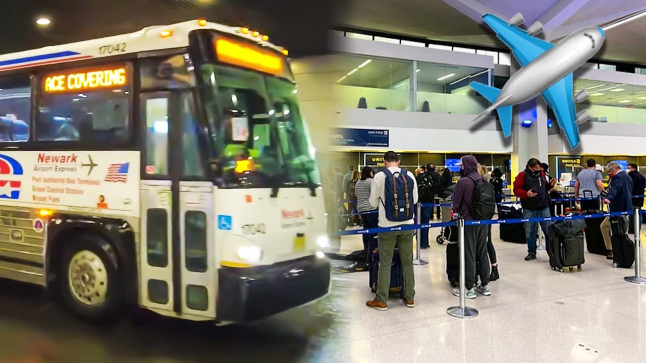 How to Get from Times Square to Newark Airport via Newark Airport Express Bus - Raw & Unedited