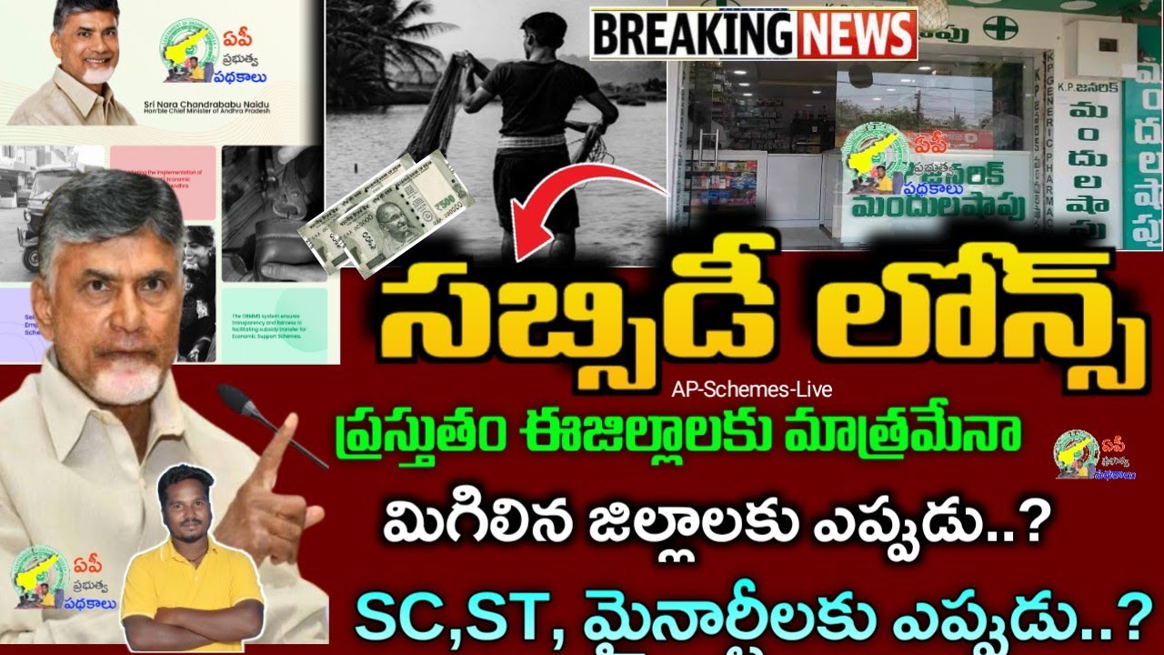 సబ్సిడీ లోన్స్ ఈ జిల్లాలకు మాత్రమేనా? SC,ST మైనార్టీలకు ఎప్పుడు? BC Corporation loans|subsidy loans