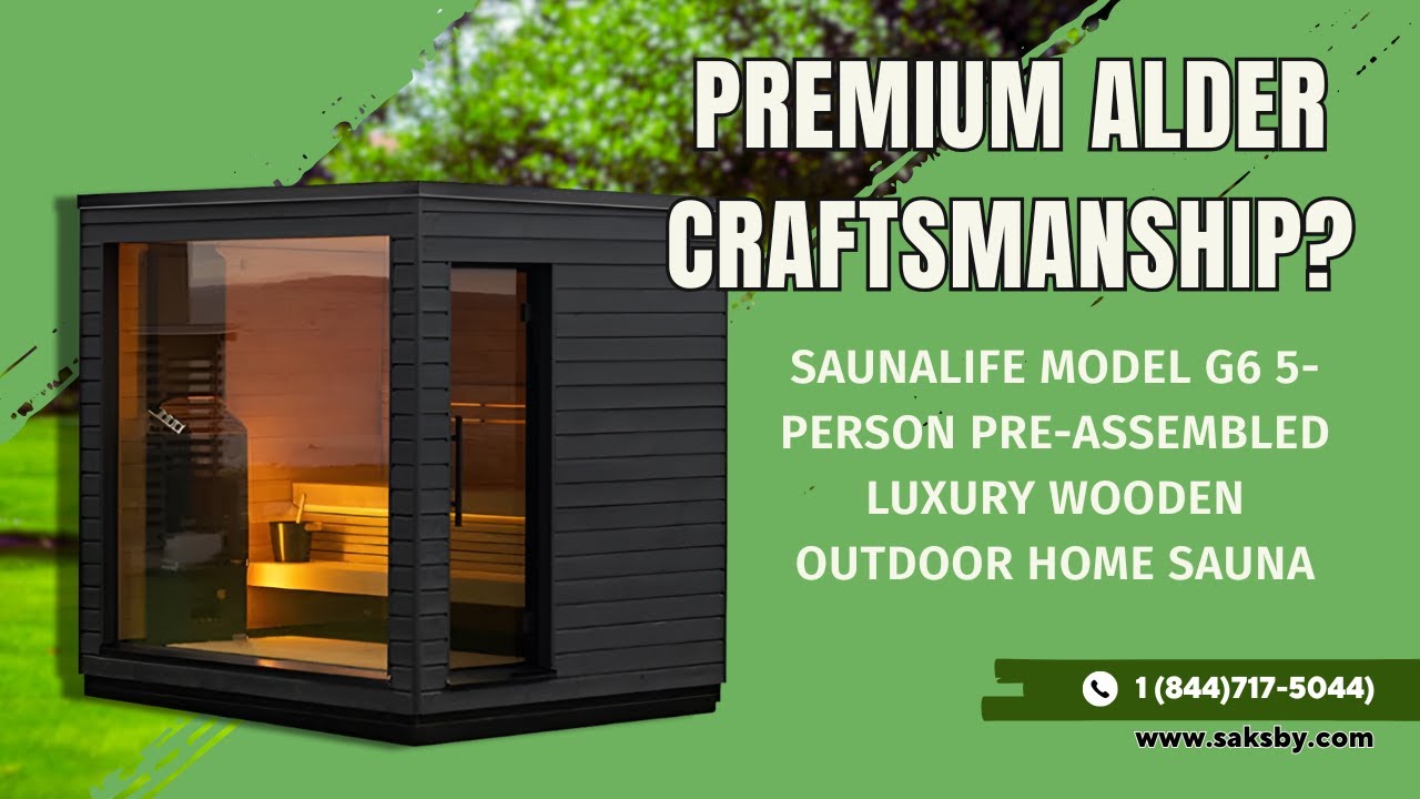 TRANSFORM YOUR BACKYARD WITH THE SAUNALIFE G6 OUTDOOR HOME SAUNA | CALL 1-844-717-5044 TODAY!