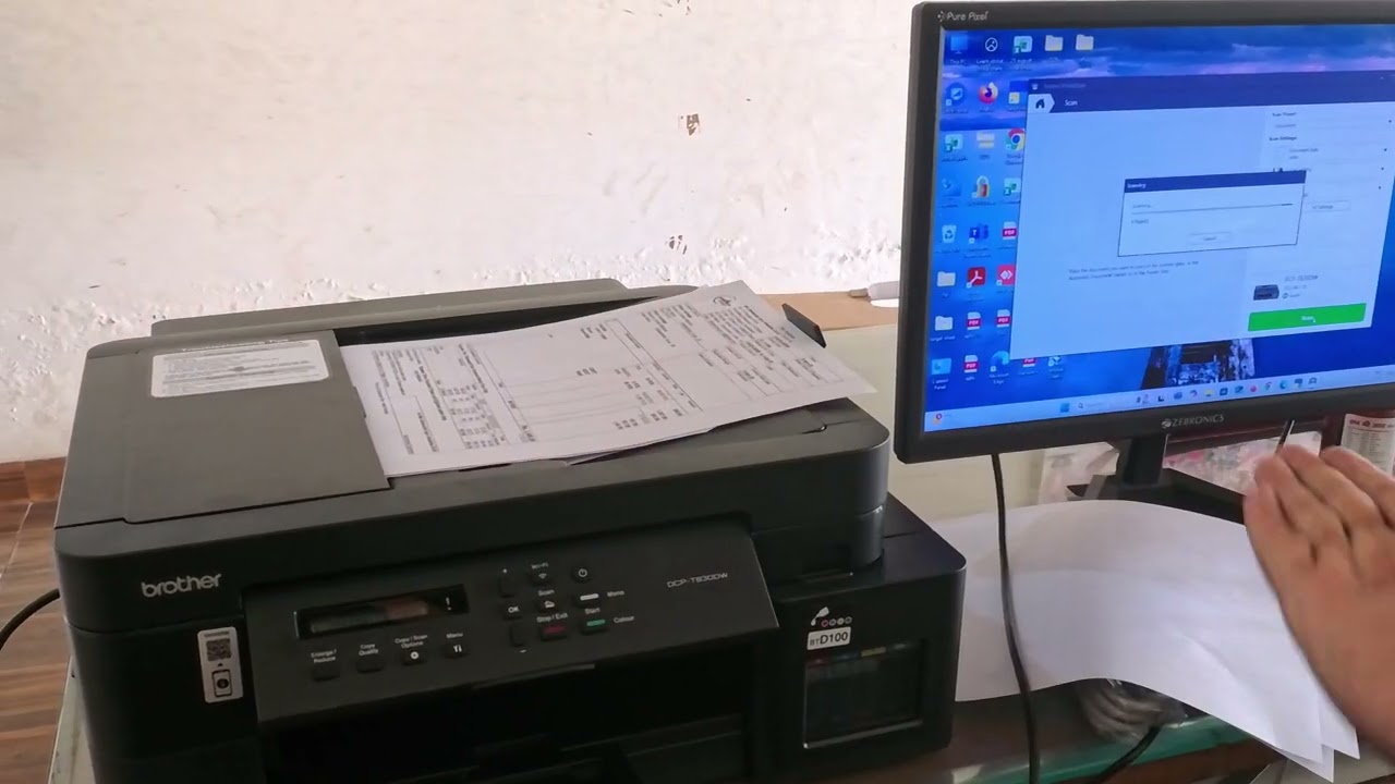 How to use ADF Scanning Brother DCP-T830DW printe #Brother Dcp-T830DW printer me ADF se photocopy 