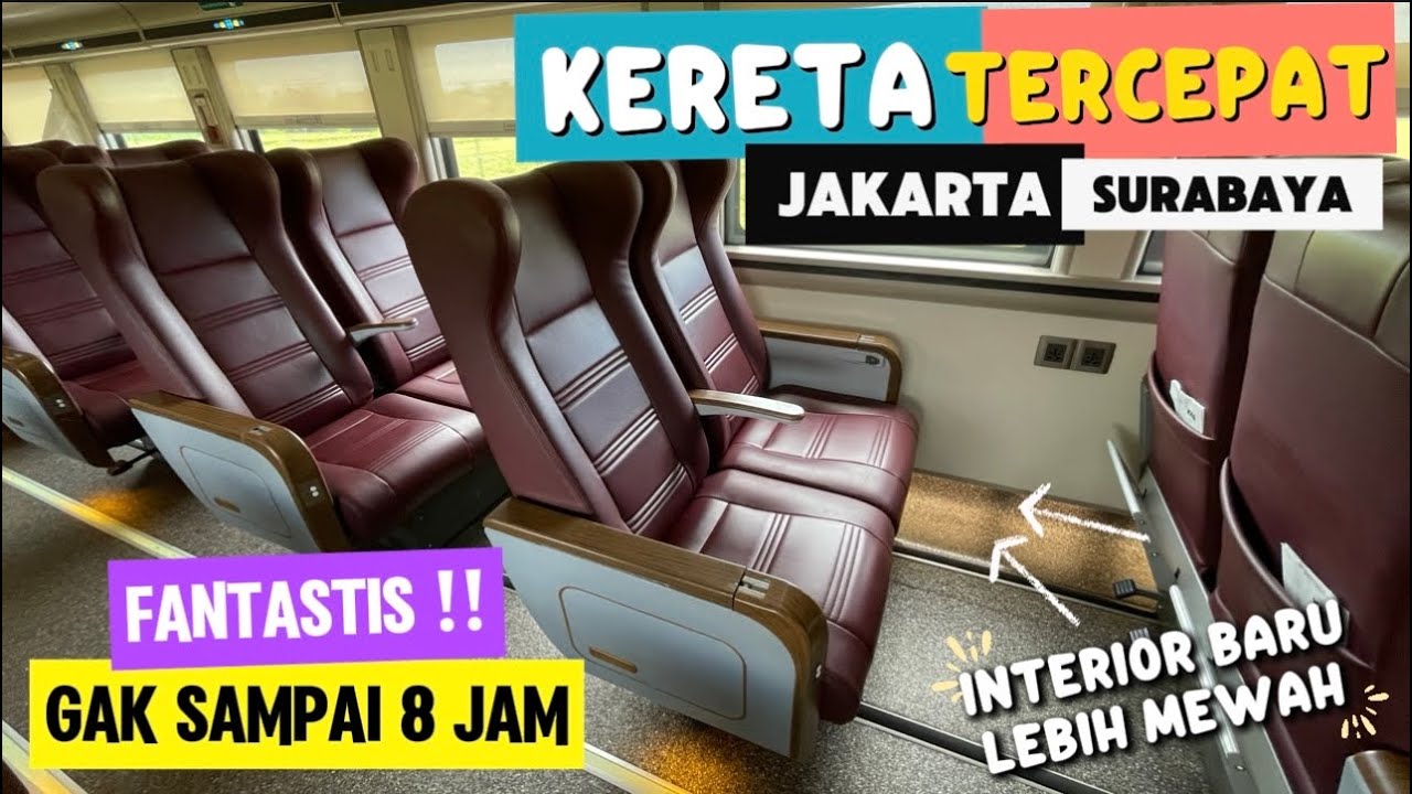 LUAR BIASA‼️ CUMA 7 JAM’AN JAKARTA-SURABAYA NAIK KERETA API TERCEPAT DI INDONESIA ARGO BROMO ANGGREK