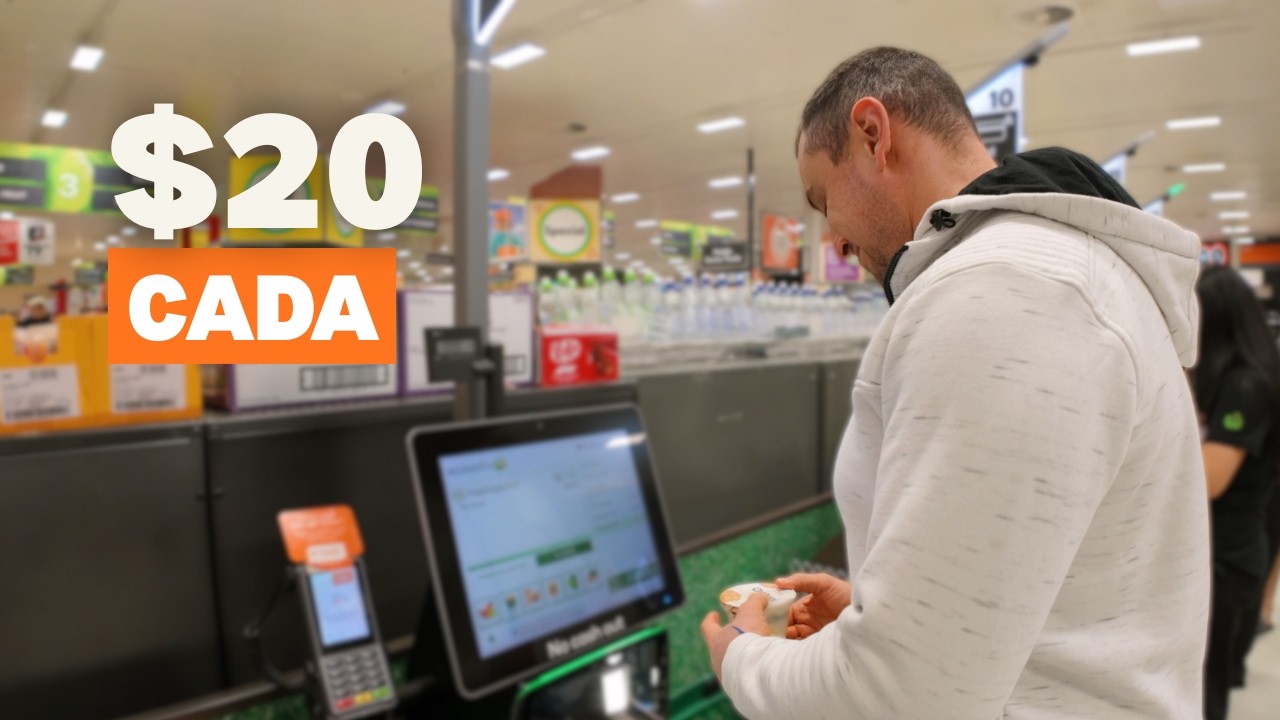 Desafio no mercado na Austrália: $20 pra fazer um jantar