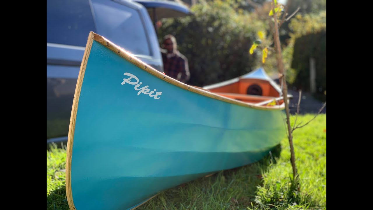 Stitch and glue plywood canoe