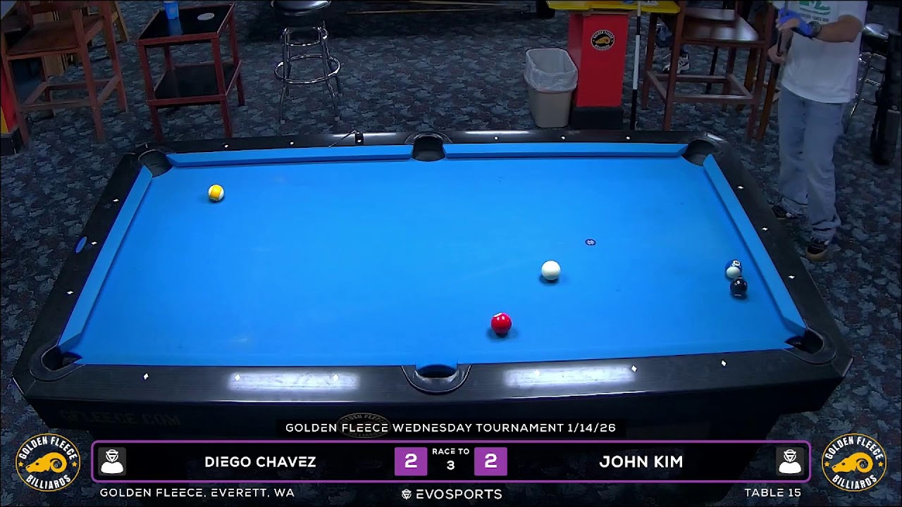 DIEGO CHAVEZ vs JOHN KIM  - GOLDEN FLEECE - TABLE 15 | EvoSports