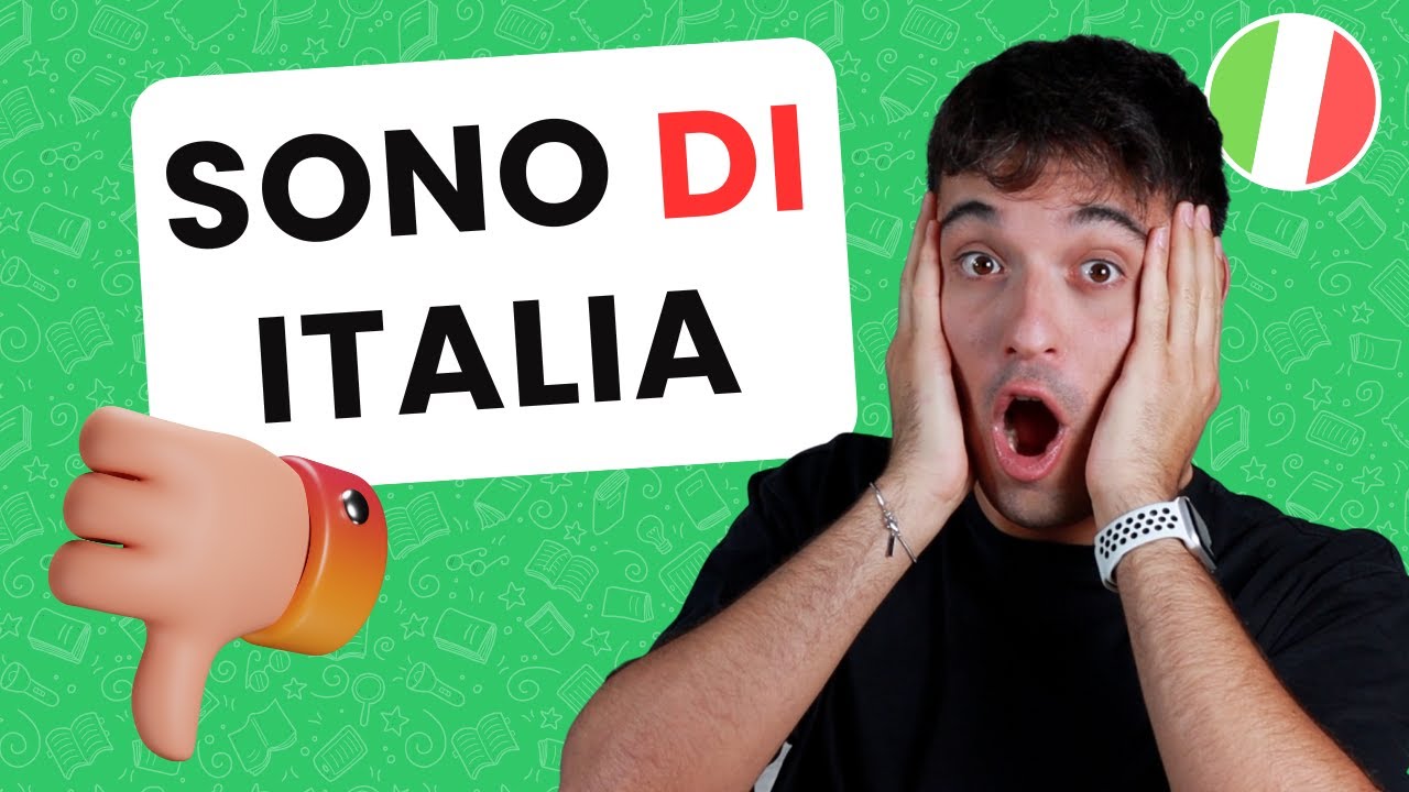 SONO DI vs SONO DA: which one is correct in Italian? (ita audio)