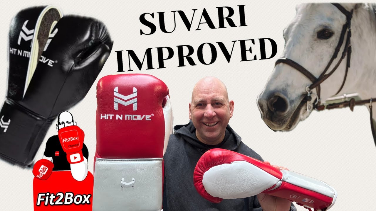 MORE HORSE HAIR!! Fit2Box IMPROVED Hit N Move Suvari LACE UP BOXING GLOVES REVIEW