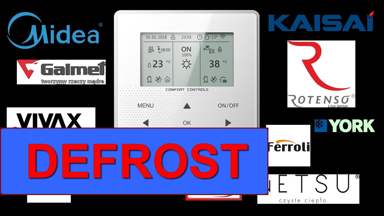 Defrost rozmrażanie jednostki midea kaisai sevra vivax