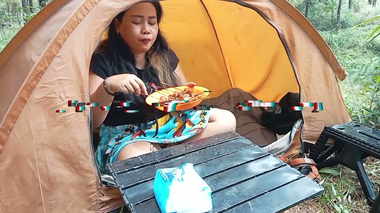 Camping deep IN THE FOREST stunning mountain - RELAXING - cook by enjoying THE SOUNDS OF NATURE