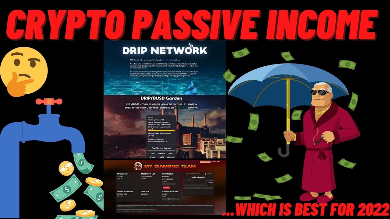 THE BEST CRYPTO PASSIVE INCOME 2022 | HINT: Drip Garden and Drip Faucet