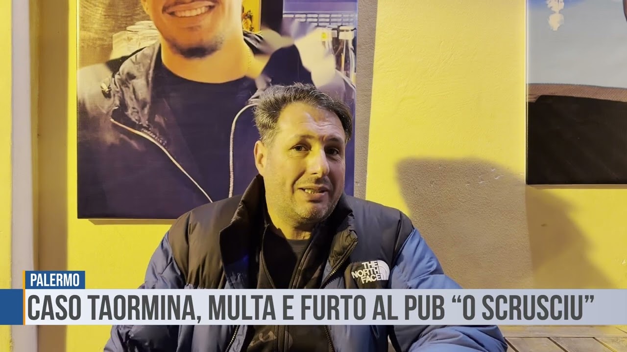 Palermo: caso Taormina, multa e furto al pub “O Scrusciu”