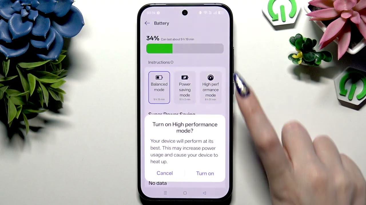 OPPO Reno15 Pro – Как включить/выключить режим высокой производительности