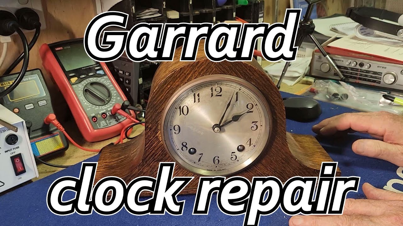 Check, Service & Minor Repair of a 1930s Garrard English Mantel Clock. Someone's been Fiddling!!
