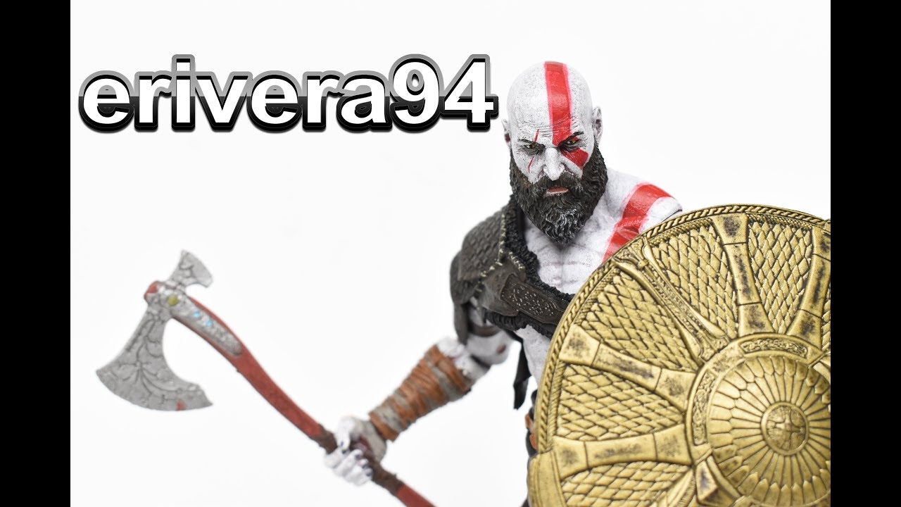 NECA God of War 4 KRATOS Action Figure Toy Review
