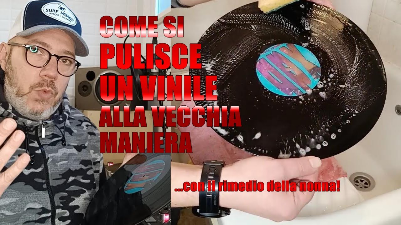 Pulizia dei vinili con acqua e sapone, tornerà come nuovo.