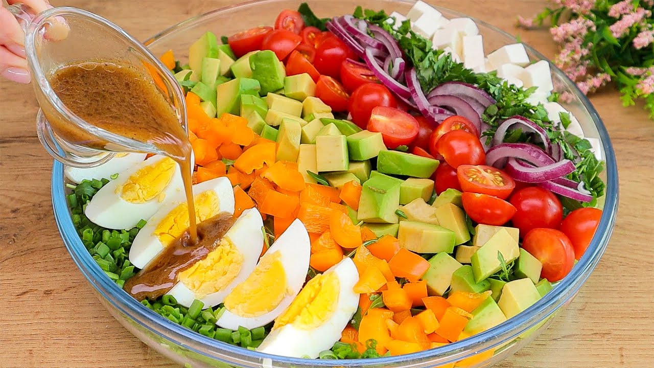 Salat, der Bauchfett verbrennt, ich habe in einem Monat 25 Kilogramm abgenommen. 🔝 5 salad recipes.