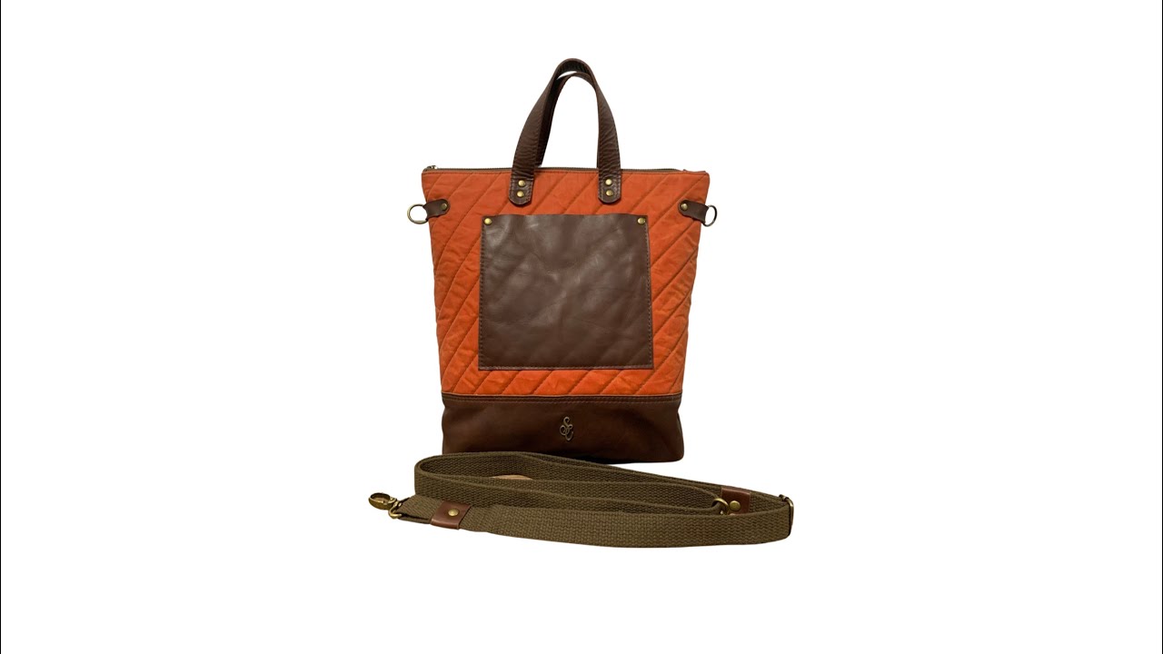 Amber Convertible Tote/Handbag by Georgia Girl Stitches || Bag Making Tutorial