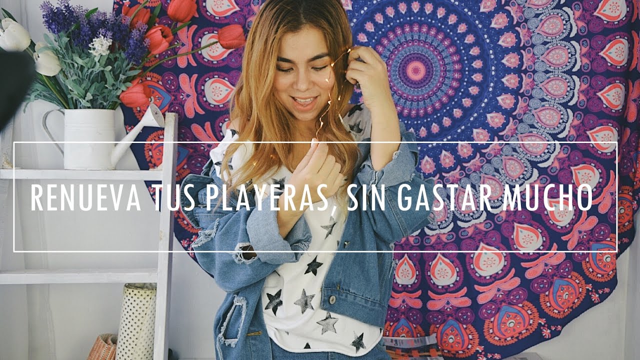 DIY Recicla tus playeras para el verano!💓Diy personaliza tus camisetas (4 ideas)