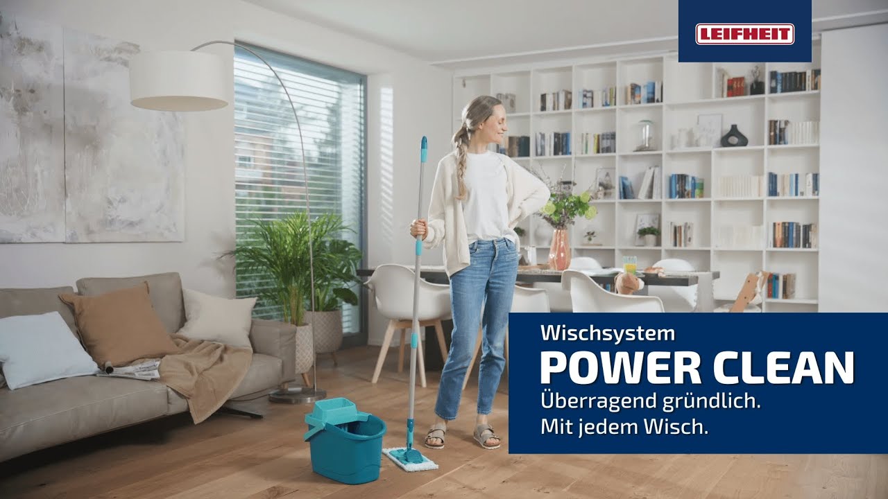 Aufbauanleitung f&uuml;r das Leifheit Wischsystem POWER CLEAN
