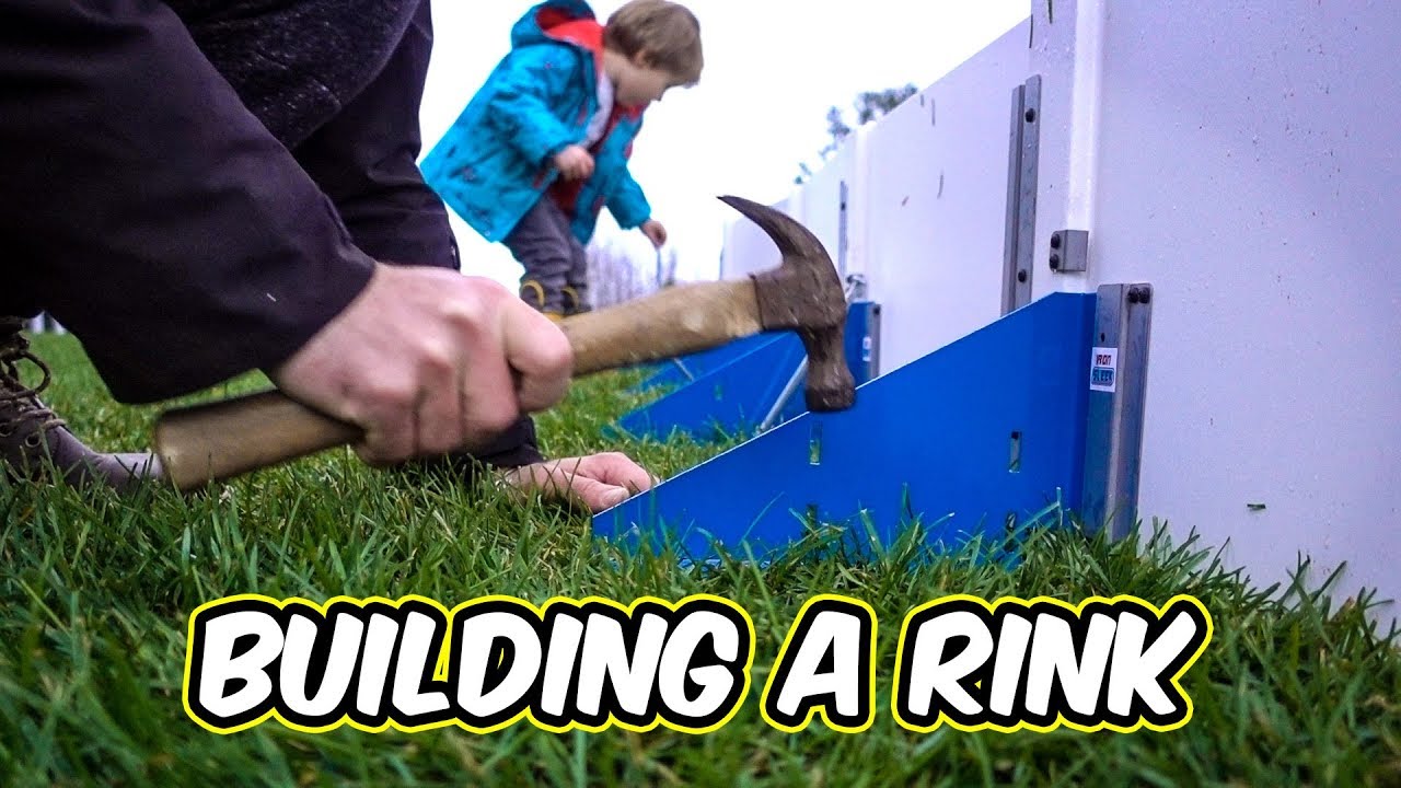 Building a rink with Mason - Testing the new Drop In Rink