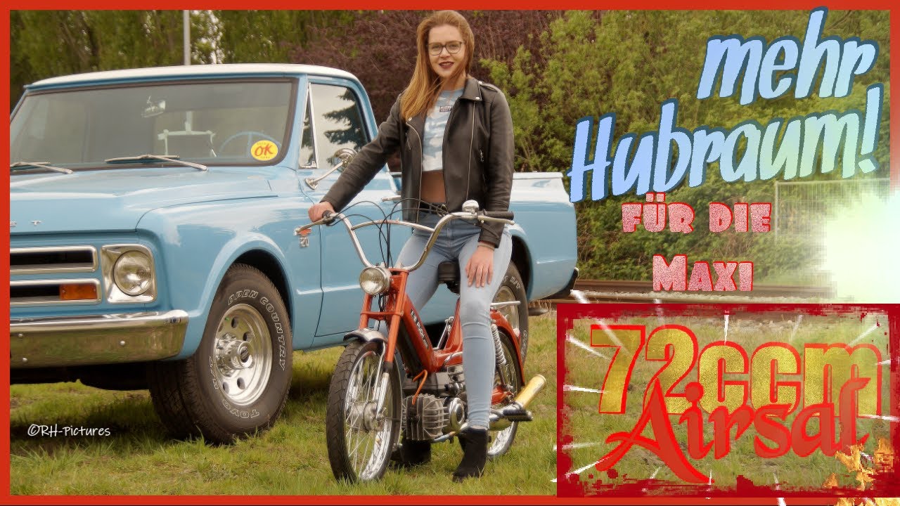 Mehr Hubraum für die Puch Maxi S! 72ccm Airsal, 15mm Bing Vergaser & Biturbo Auspuff Tuning