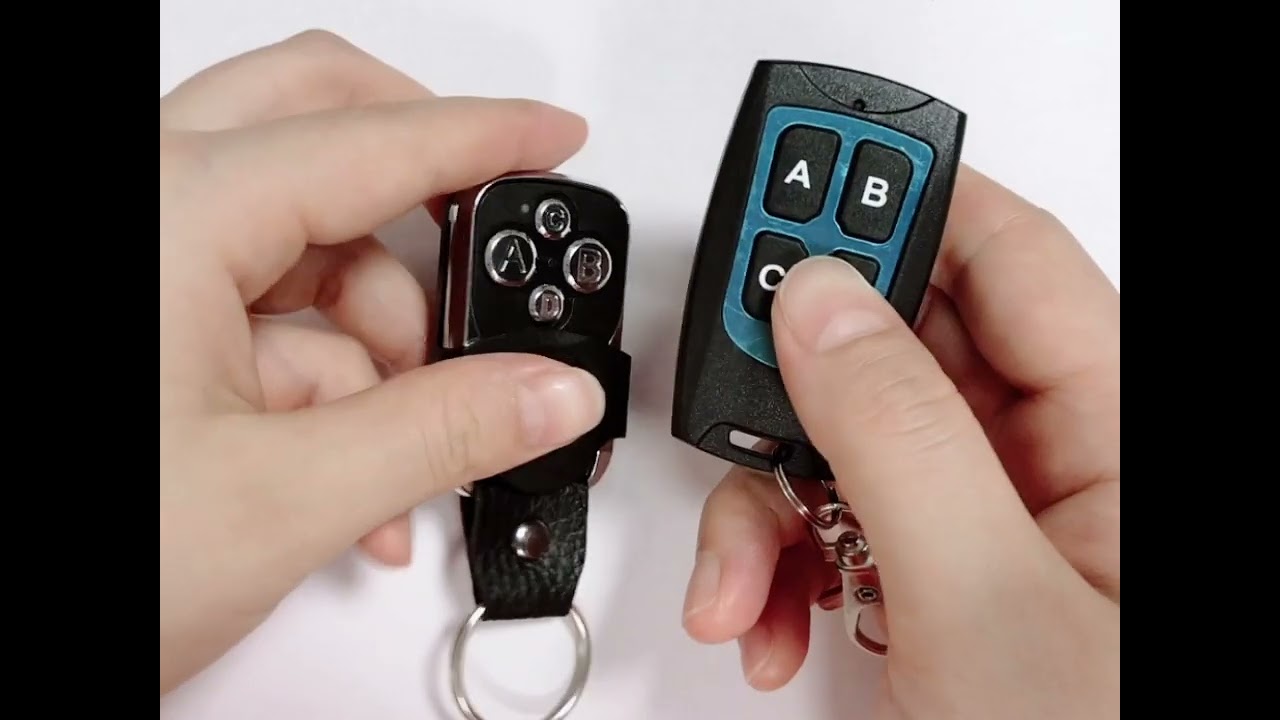 433MHz ABS Remote Control Key Fob Duplication learn Code for Gate Garage Door Car and Home Use