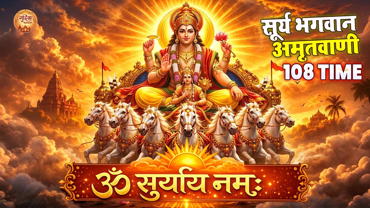 ॐ सूर्य देवाय नमो | सूर्य भगवान का शक्तिशाली मंत्र | Daily Prarthana | जपाकुसुम संकाशं |रविवार भक्ति