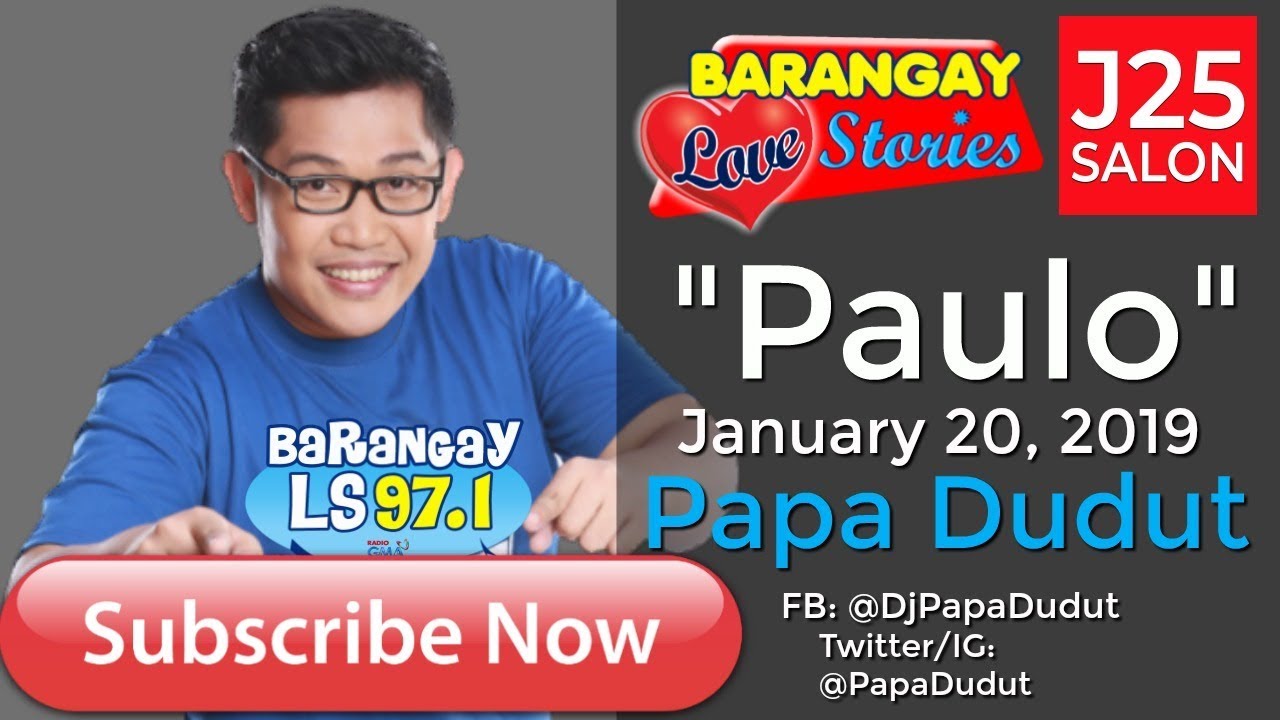 Barangay Love Stories Janauary 20, 2019 Paulo