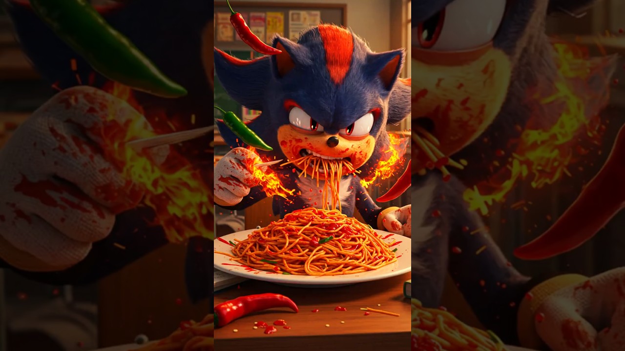 🍝  &iexcl;Sonic se veng&oacute; de Shadow y Silver! &iquest;Les dio pasta con pimienta con fuego ardiente? 🌶️