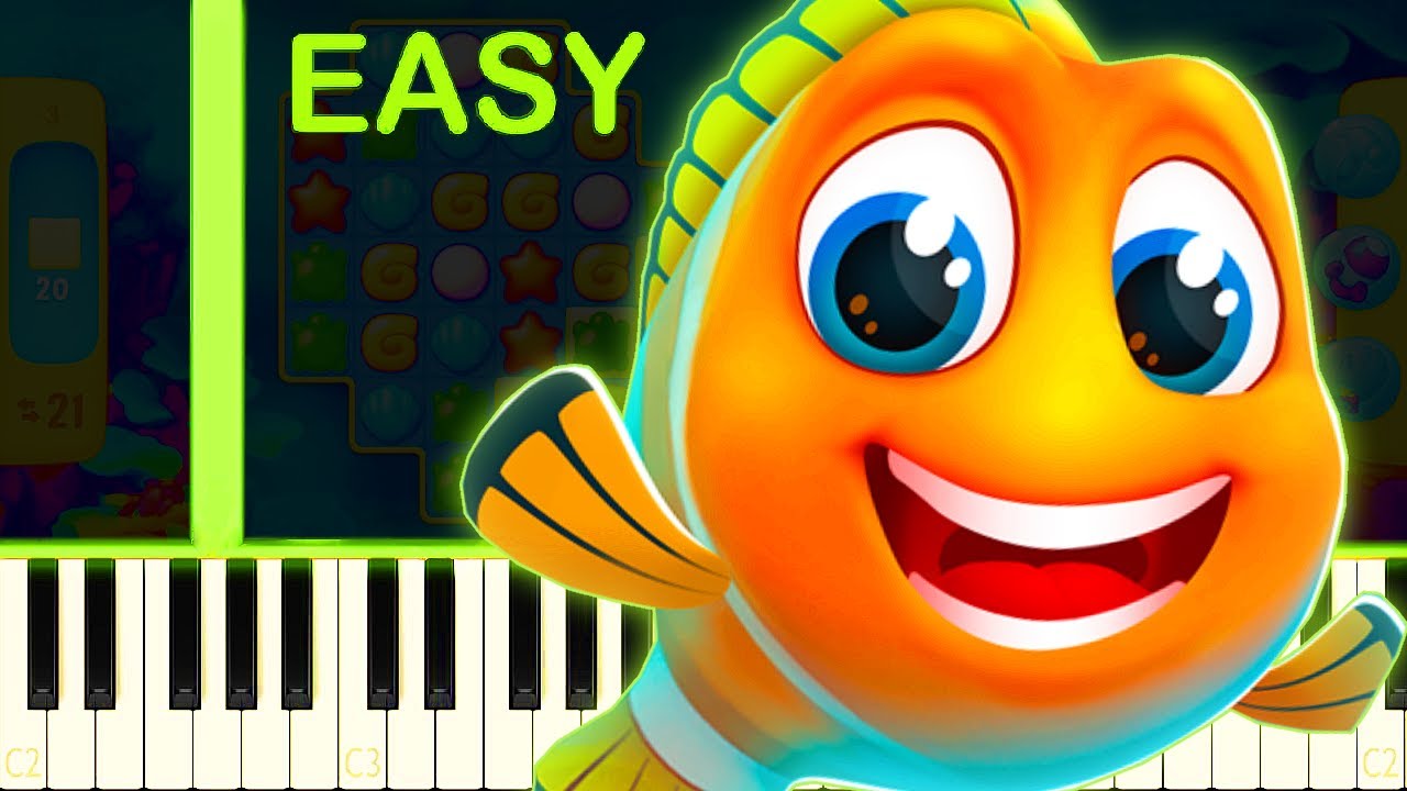 FISHDOM THEME - EASY Piano Tutorial